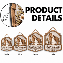 Load image into Gallery viewer, Personalized Wooden Sign for Horse Lover Gift Idea Custom Art
