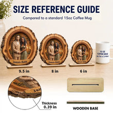 Load image into Gallery viewer, Personalized 2-Layer Wooden Plaque Hugging Couple Gift for Partner
