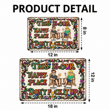 Load image into Gallery viewer, Personalized Vintage Floral Iron Sign for Couples Gift
