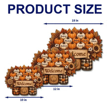 Load image into Gallery viewer, Personalized Welcome Wooden Sign Fall Decor Gift for Family
