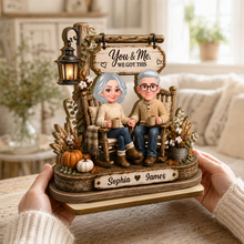 Load image into Gallery viewer, Personalized 2-Layer Wooden Plaque Unique Couple Gift for Anniversary
