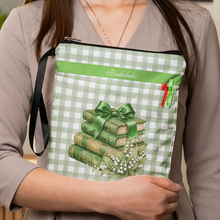 Load image into Gallery viewer, Personalized Cotton Canvas Book Sleeve Gift for Readers
