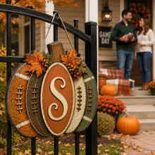 Load image into Gallery viewer, Personalized Autumn Pumpkin Wooden Sign Gift for Family
