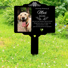 Load image into Gallery viewer, Personalized Metal Garden Stake Dog Memorial Gift for Pet Owners
