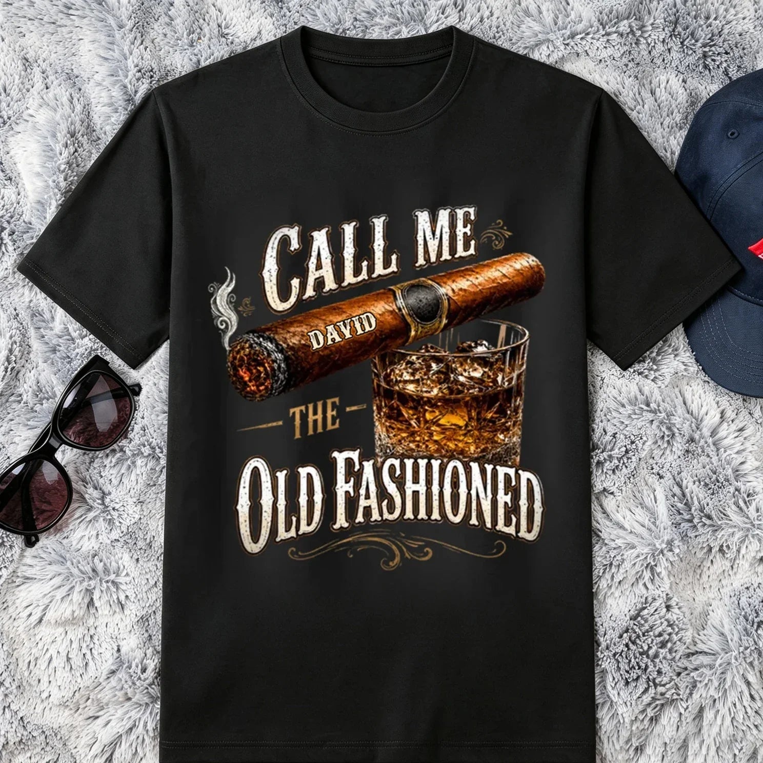 Personalized Whiskey Humor Classic Tee Gift for Dad