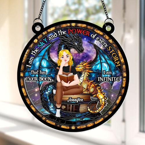 Personalized Book Lover Suncatcher Ornament - Unique Gift for Fantasy Fans Ornament PopCulturePrints