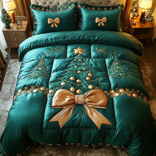 Load image into Gallery viewer, Wrap Your Dreams in Winter Magic – Personalized 3-Piece Quilted Bedding Set – Gift for Home Decor Lovers Quilted Bedding Set V2 MagicInPrints
