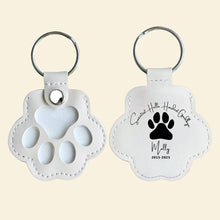 Load image into Gallery viewer, Sweetest Hello, Hardest Goodbye - Personalized Pet Hair Storage Keychain - Memorable Gift for Pet Lovers Keychains PopCulturePrints
