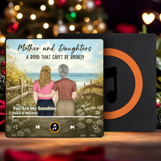 Personalized Music Plaque for Mother and Daughter - Sentimental Gift for Special Bond Fridge Magnet MagicInPrints