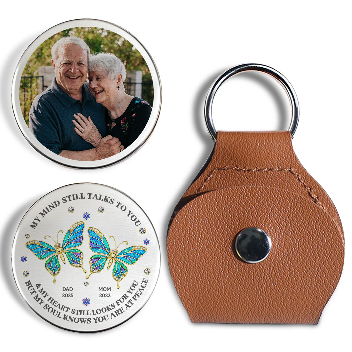 Custom Photo Memorial Keychain for Seniors - Sentimental Keepsake Keychain MagicInPrints