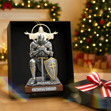 Load image into Gallery viewer, “Embrace Your Faith” - Faithful Knight Christmas Ornament - Personalized Gift for Christians Ornament MagicInPrints
