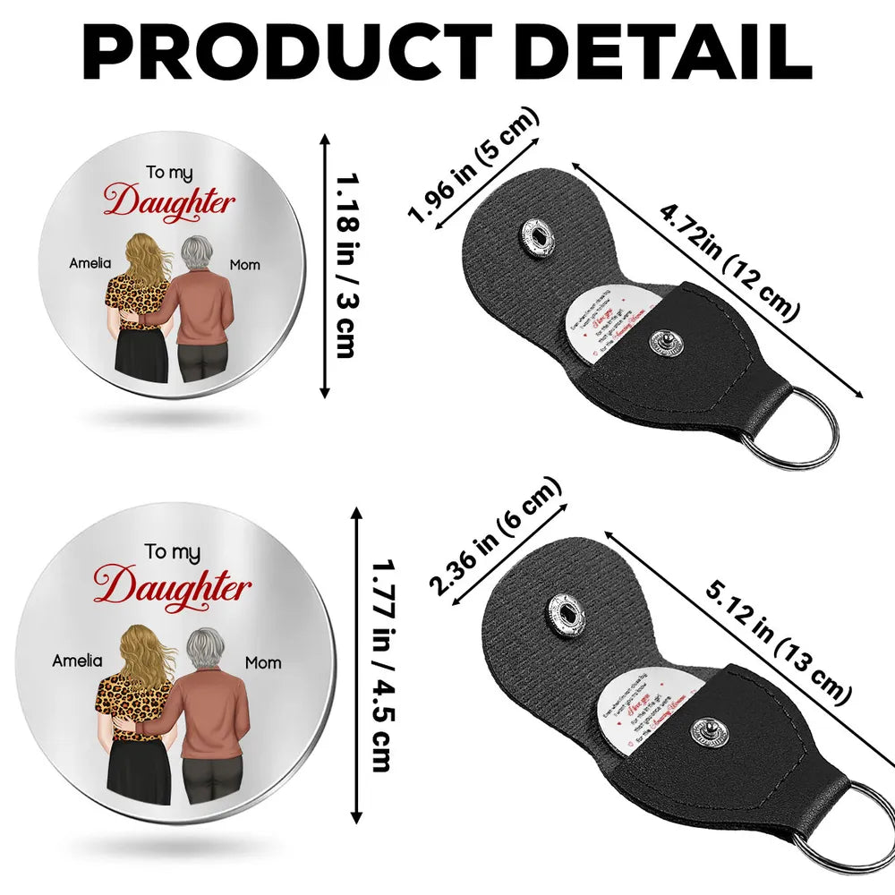 Personalized Keychain for Daughter - Sentimental Gift from Mom Keychain MagicInPrints