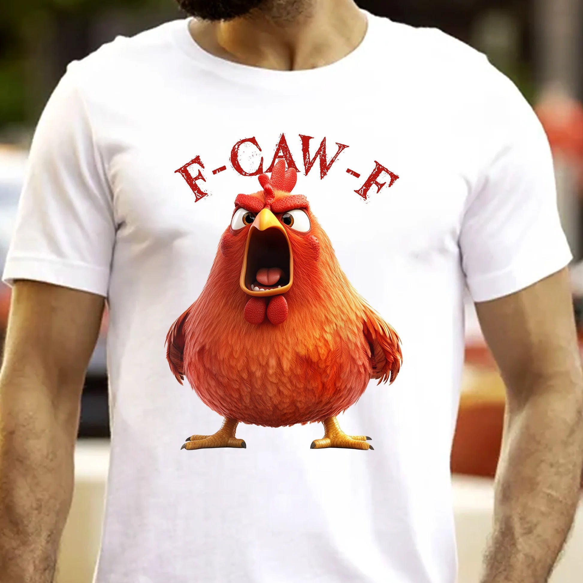 Humorous Chicken Graphic T-Shirt for Adults - Casual Fun Wear Cloth MagicInPrints
