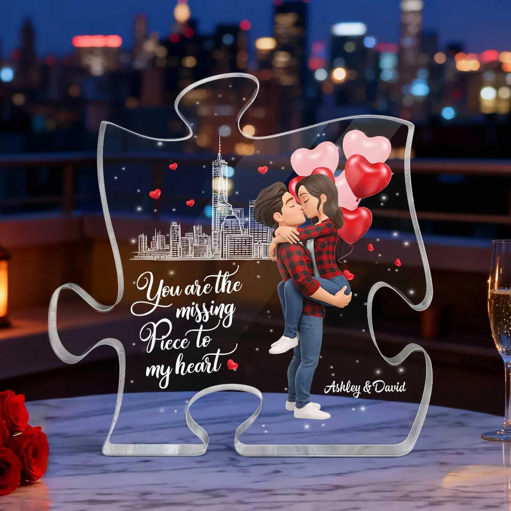 Personalized Puzzle for Couples with Romantic Design - Perfect for Anniversaries Plaque MagicInPrints