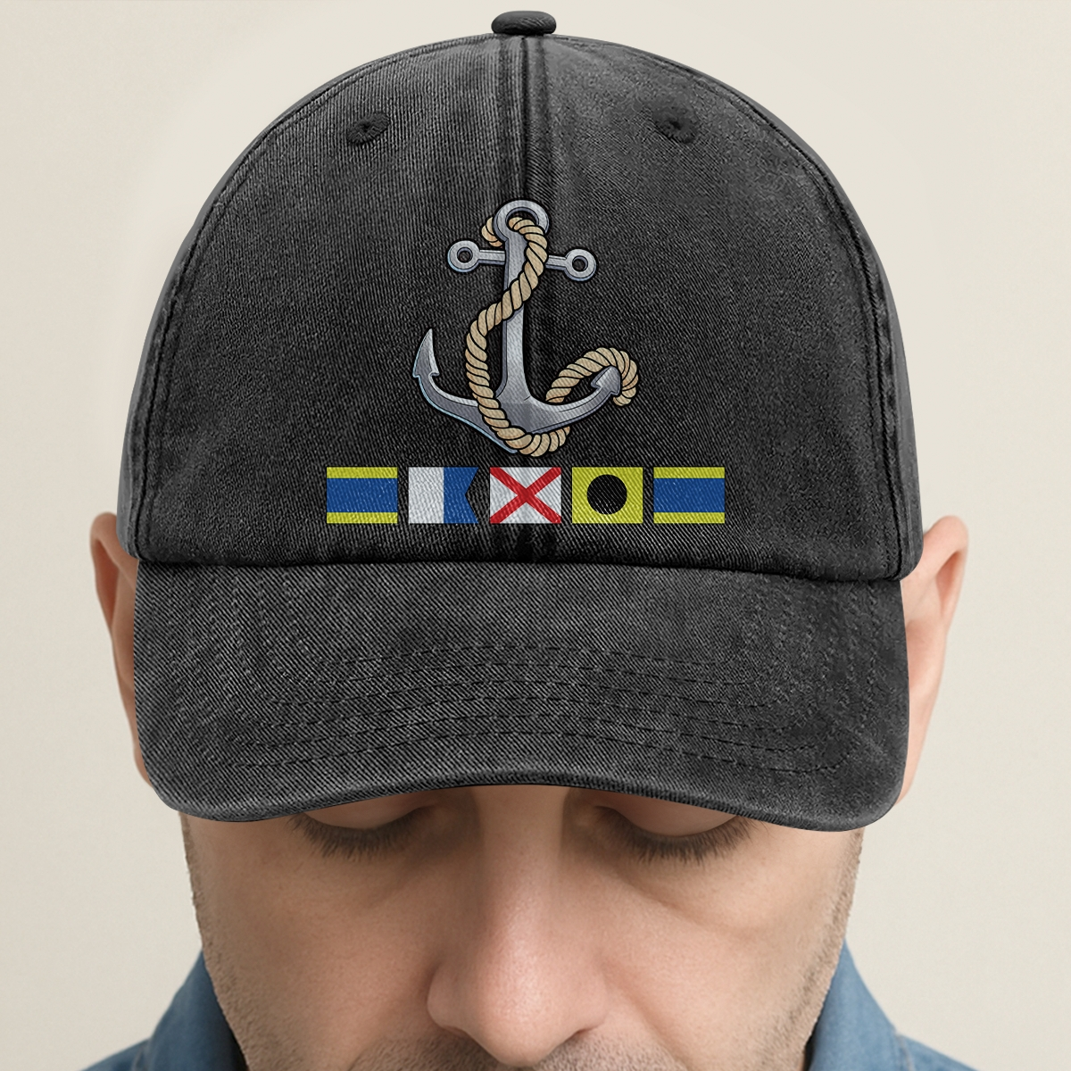 Custom Nautical Anchor Dad Hat for Sailors - Casual Outdoor Wear Hat MagicInPrints