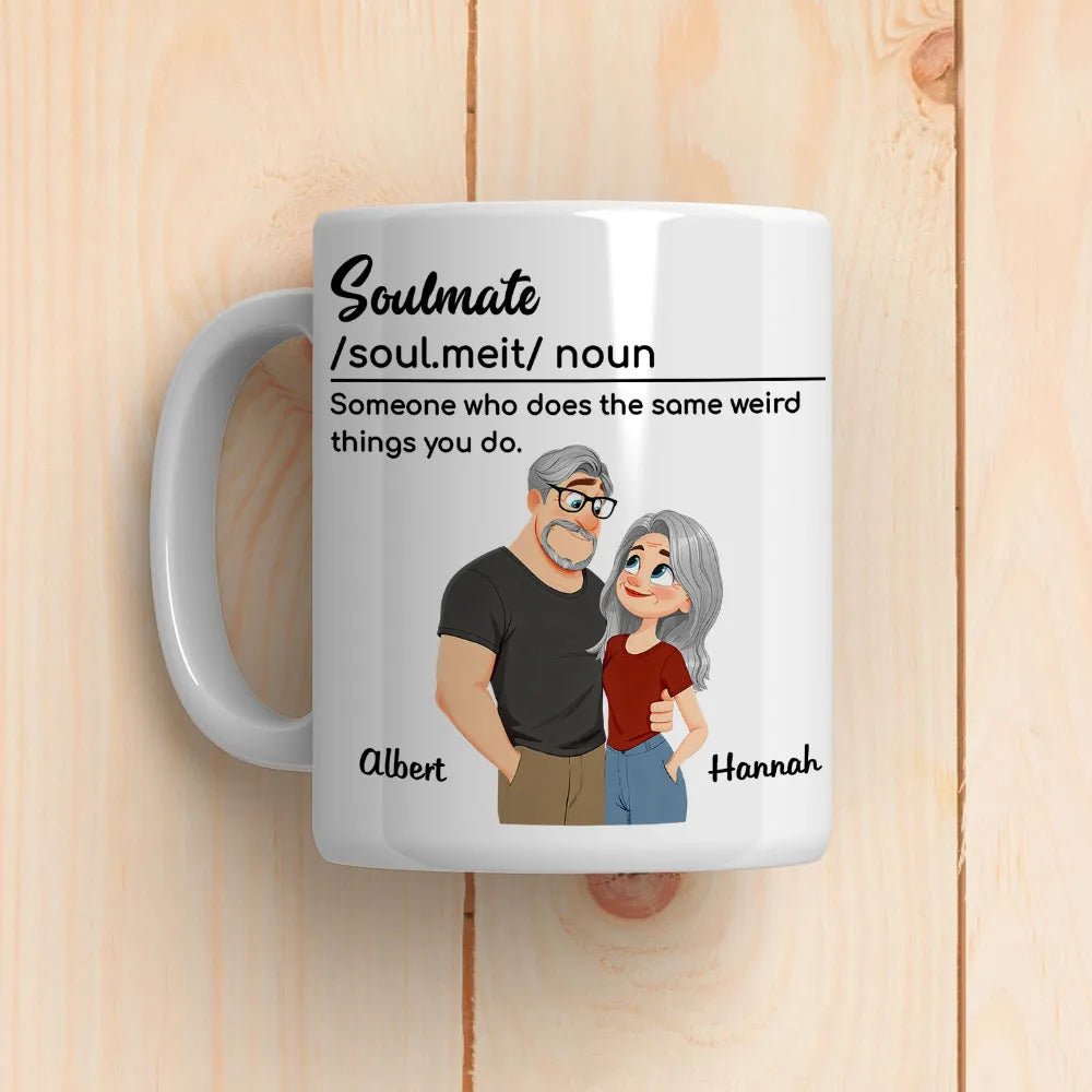 Personalized Soulmate Coffee Mug for Couples - Romantic Gift Cup MagicInPrints