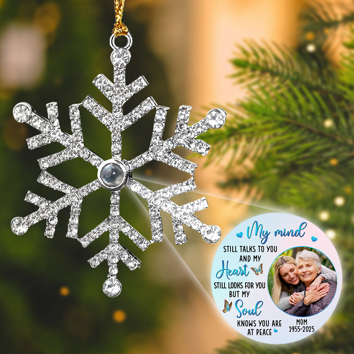 Personalized Memorial Snowflake Ornament for Family - Sentimental Christmas Keepsake Ornament MagicInPrints