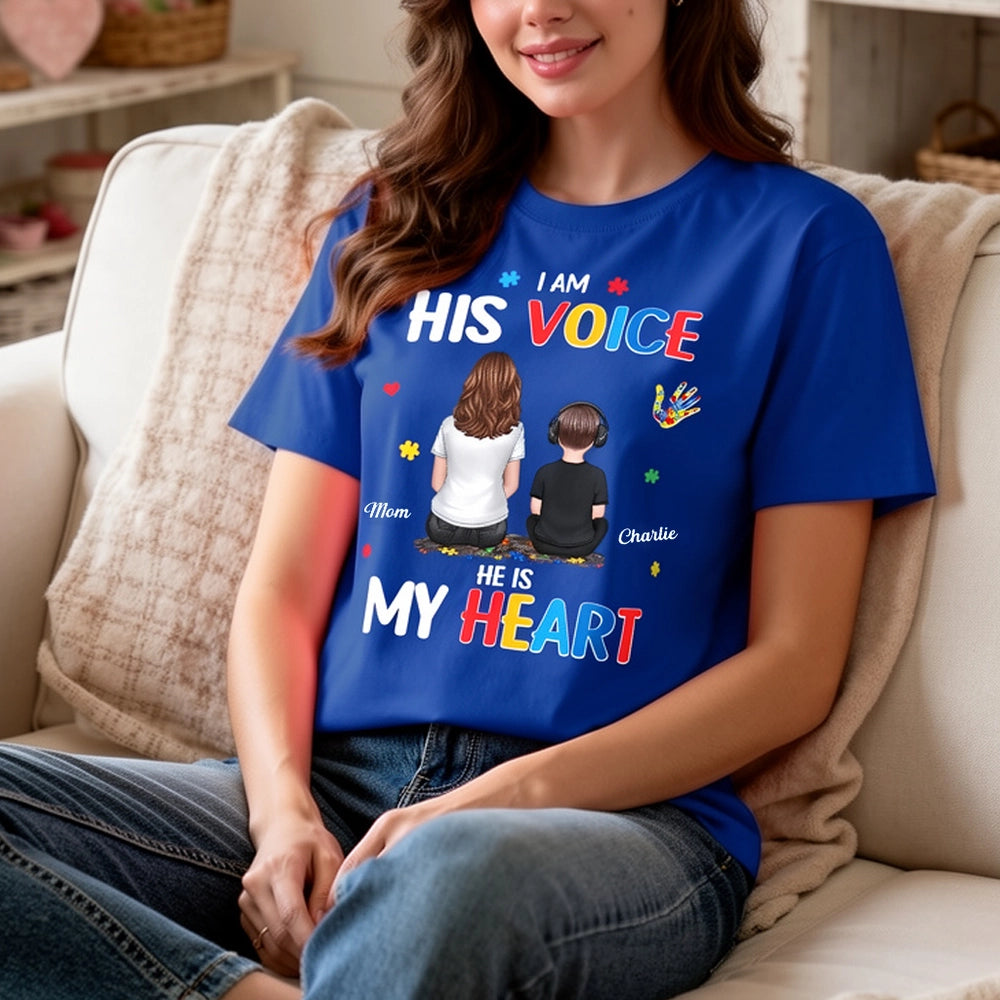 Personalized Autism Awareness T-Shirt for Mom and Son - Sentimental Gift Cloth MagicInPrints