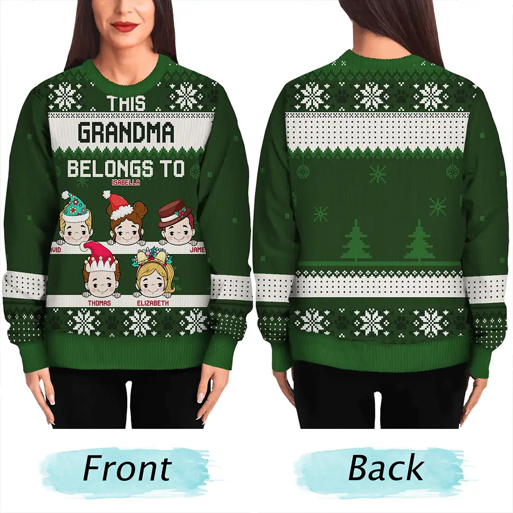 Personalized Grandma Christmas Sweater for Family - Holiday Gift Cloth MagicInPrints