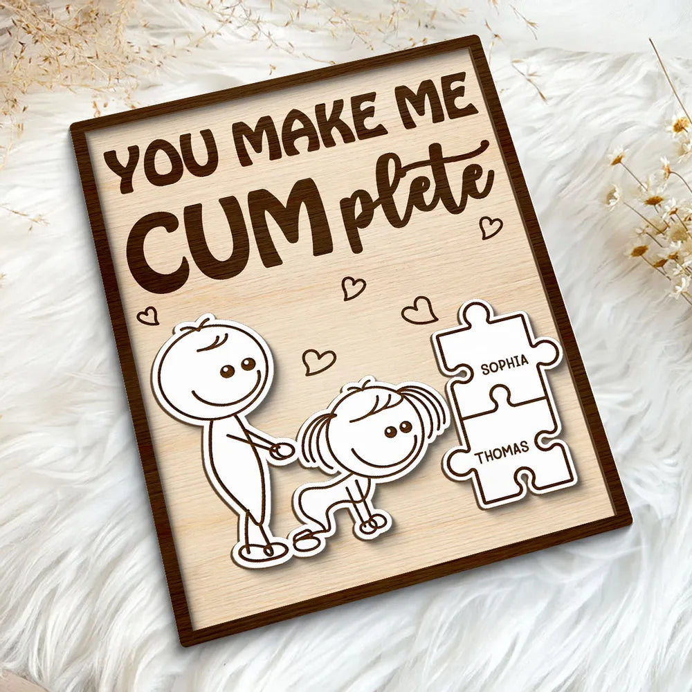 Personalized Wooden Puzzle Plaque for Couples - Romantic Gift Plaque MagicInPrints