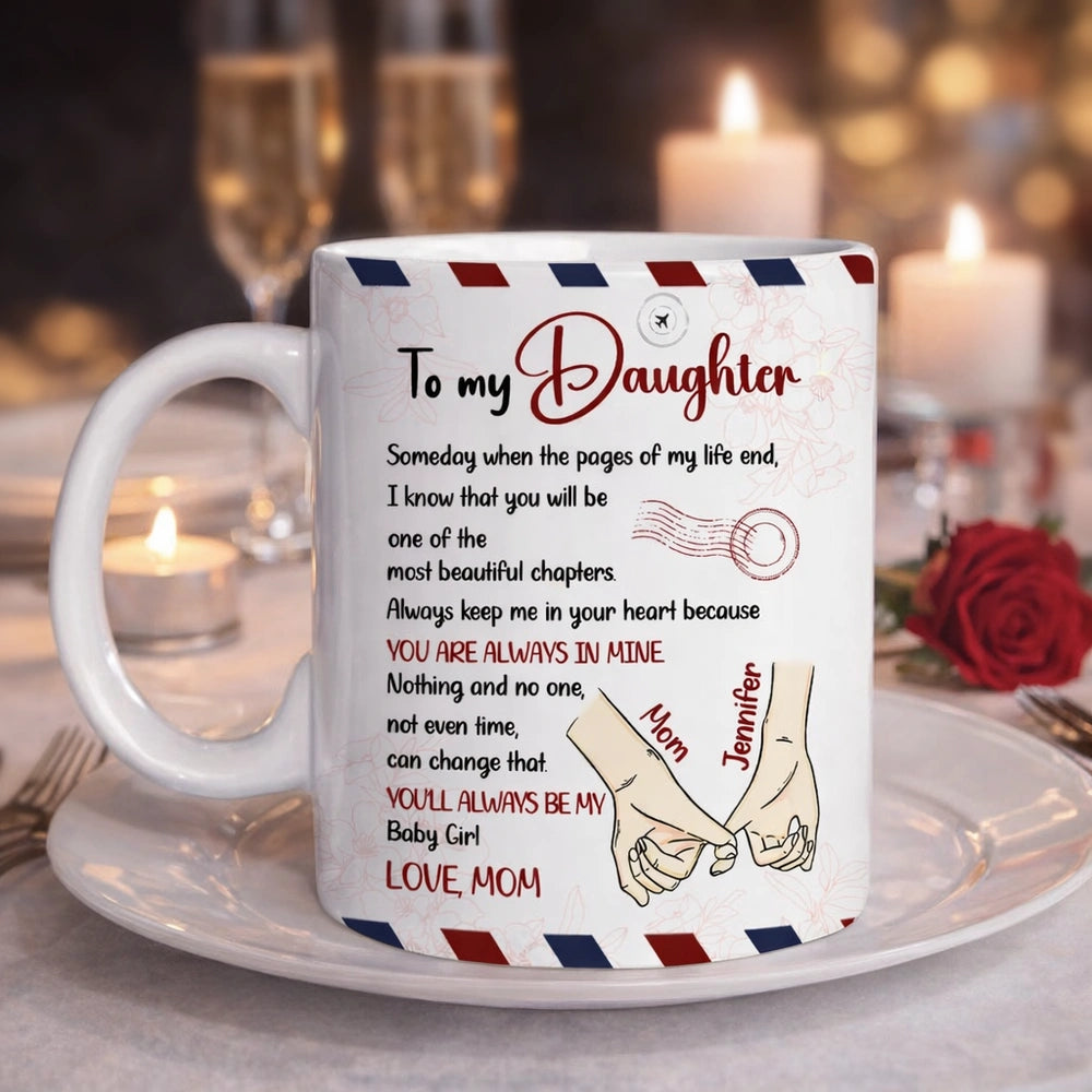 Personalized Mug for Daughter - Heartfelt Message from Mom - Sentimental Gift Cup MagicInPrints