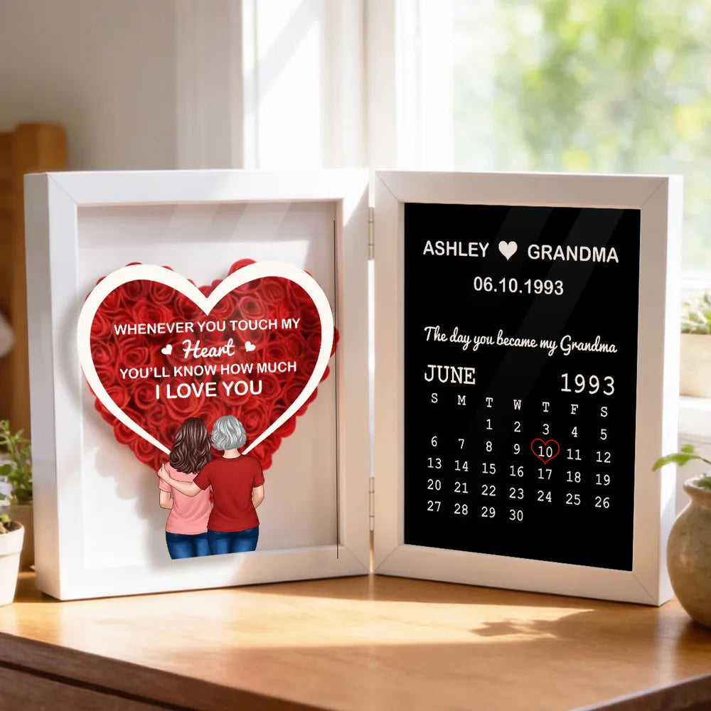 Personalized Heart Frame for Grandma - Sentimental Gift for Special Date Plaque MagicInPrints