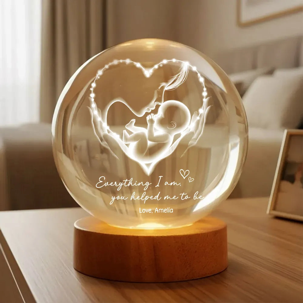 Personalized LED Night Light for Mothers - Heartwarming Gift for New Moms Lamp MagicInPrints