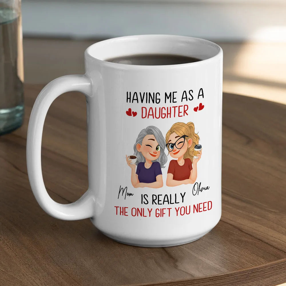 Personalized Coffee Mug for Mom - Funny Daughter Gift for Mother's Day Cup MagicInPrints