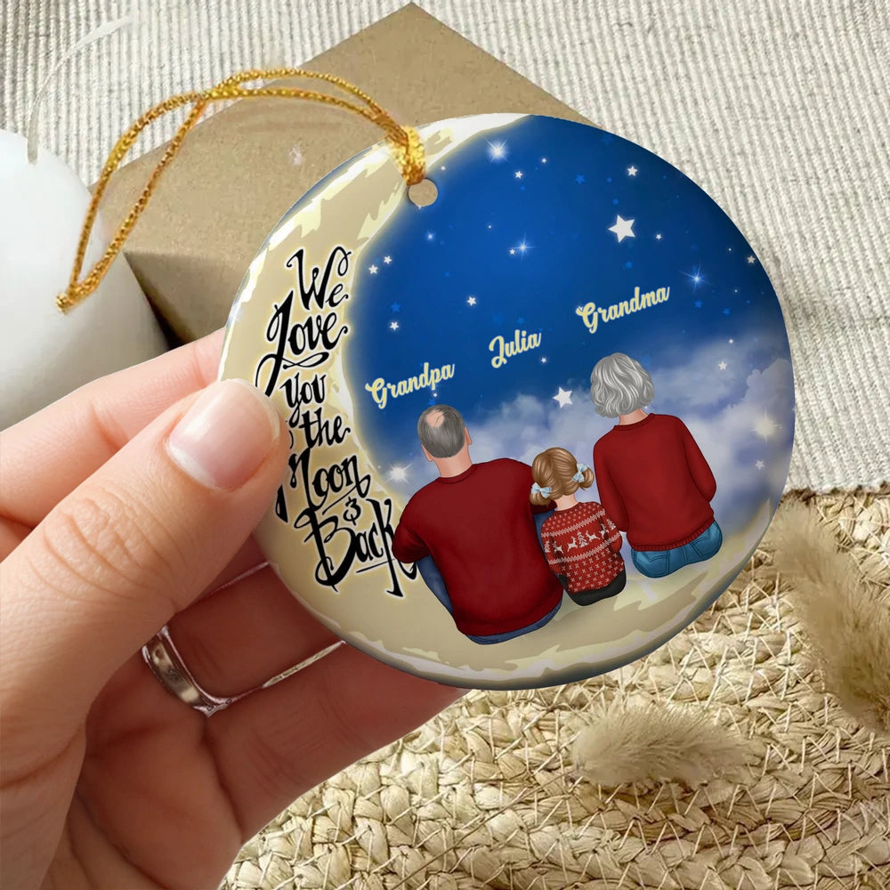 Personalized Family Christmas Ornament for Grandparents - Sentimental Holiday Decor Ornament MagicInPrints