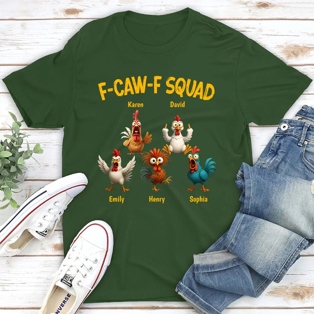 Personalized Chicken Squad T-Shirt for Adults - Funny Holiday Gift Cloth MagicInPrints