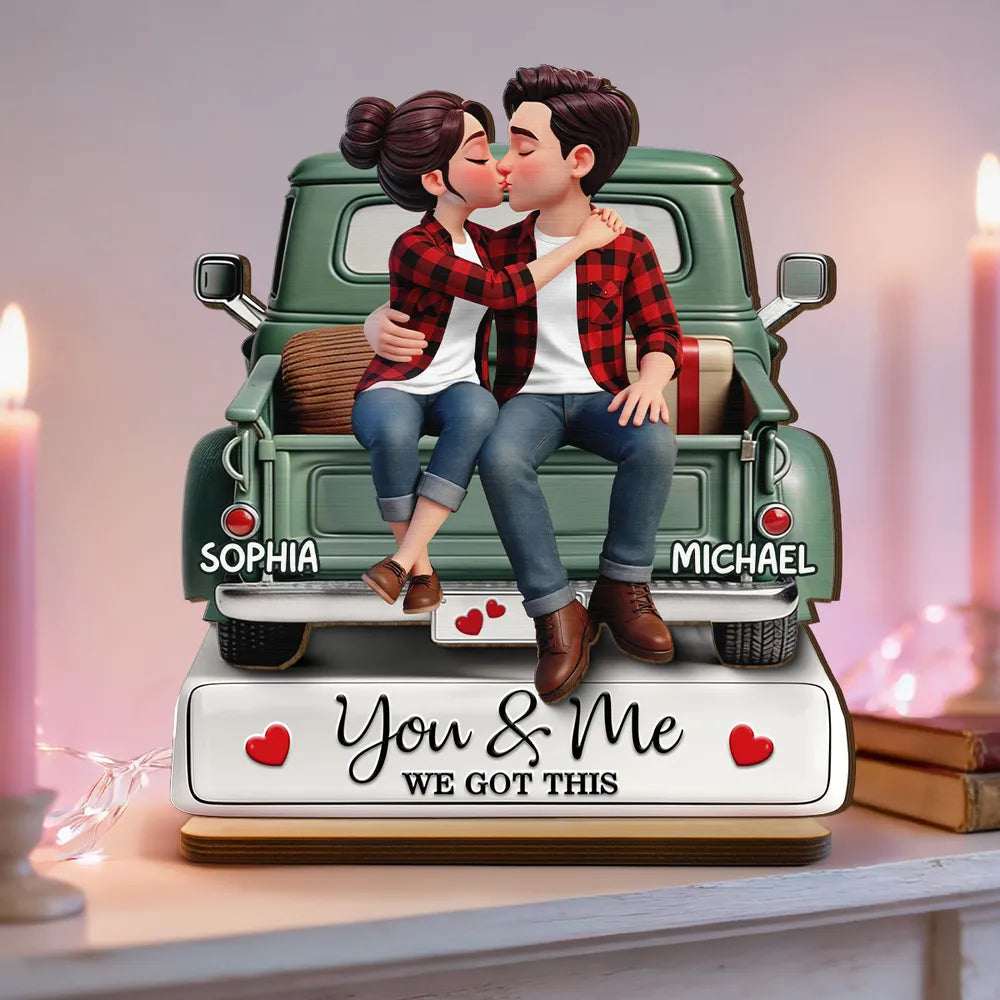 Personalized Couple Figurine for Romantic Gift - Anniversary Keepsake Plaque MagicInPrints