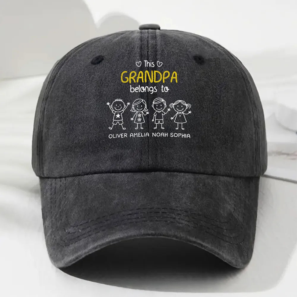Custom Dad Hat for Fathers - Personalized Family Names Gift Hat MagicInPrints