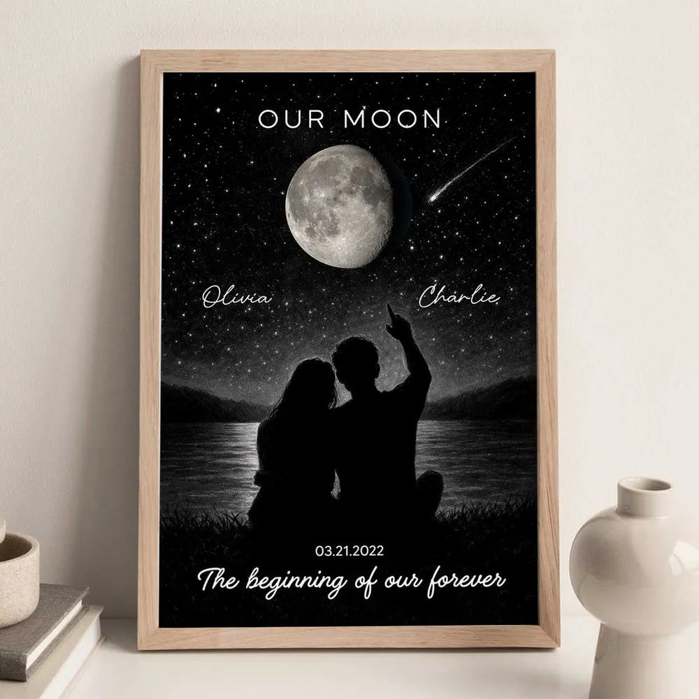 Personalized Romantic Star Map Print for Couples - Anniversary Gift Poster or Canvas MagicInPrints