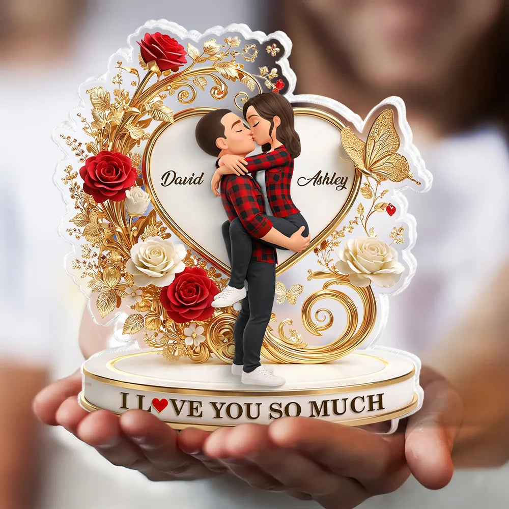 Personalized Couple Figurine Romantic Gift - Anniversary Keepsake Plaque MagicInPrints