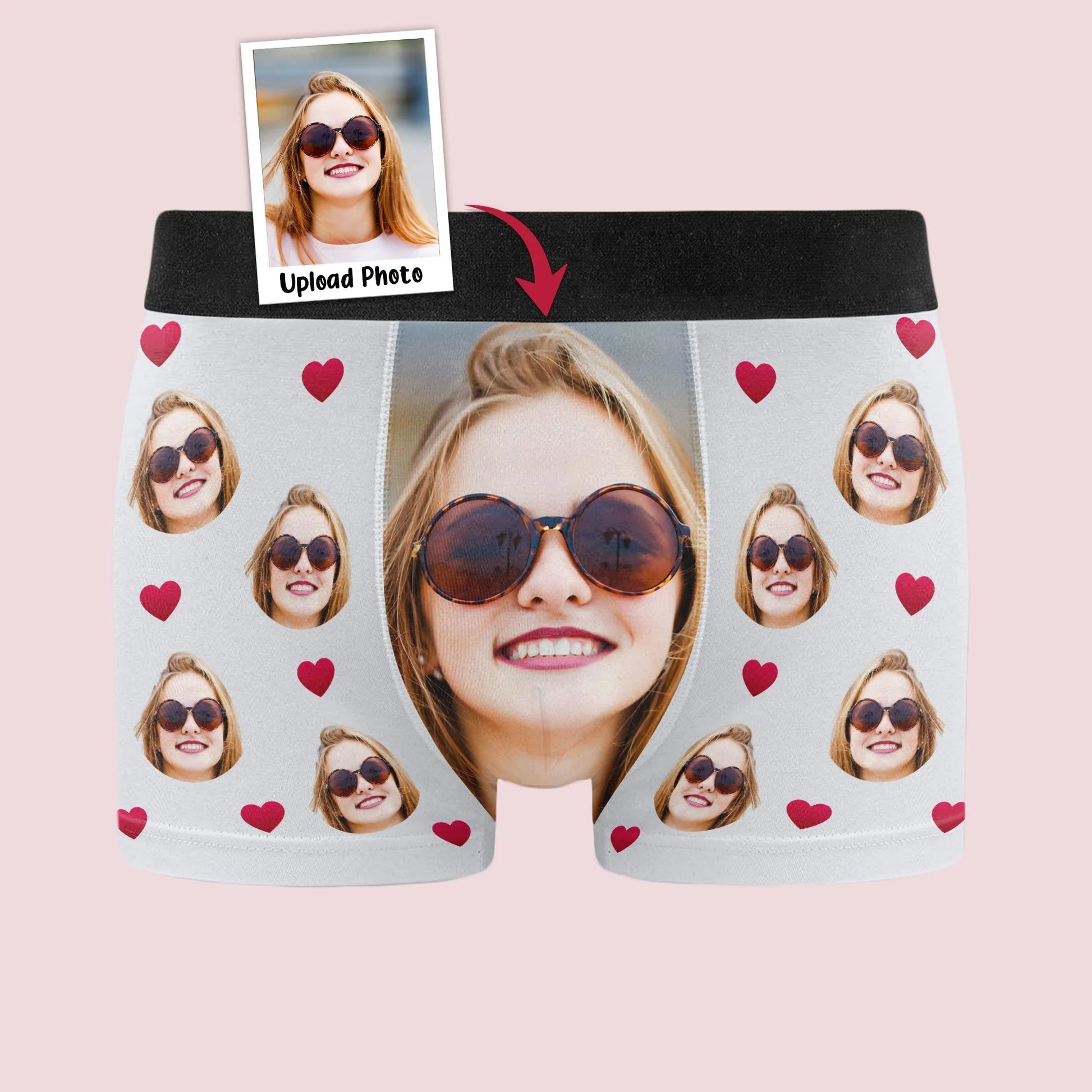 Custom Face Boxer Briefs for Couples - Funny Romantic Gift Underwear MagicInPrints