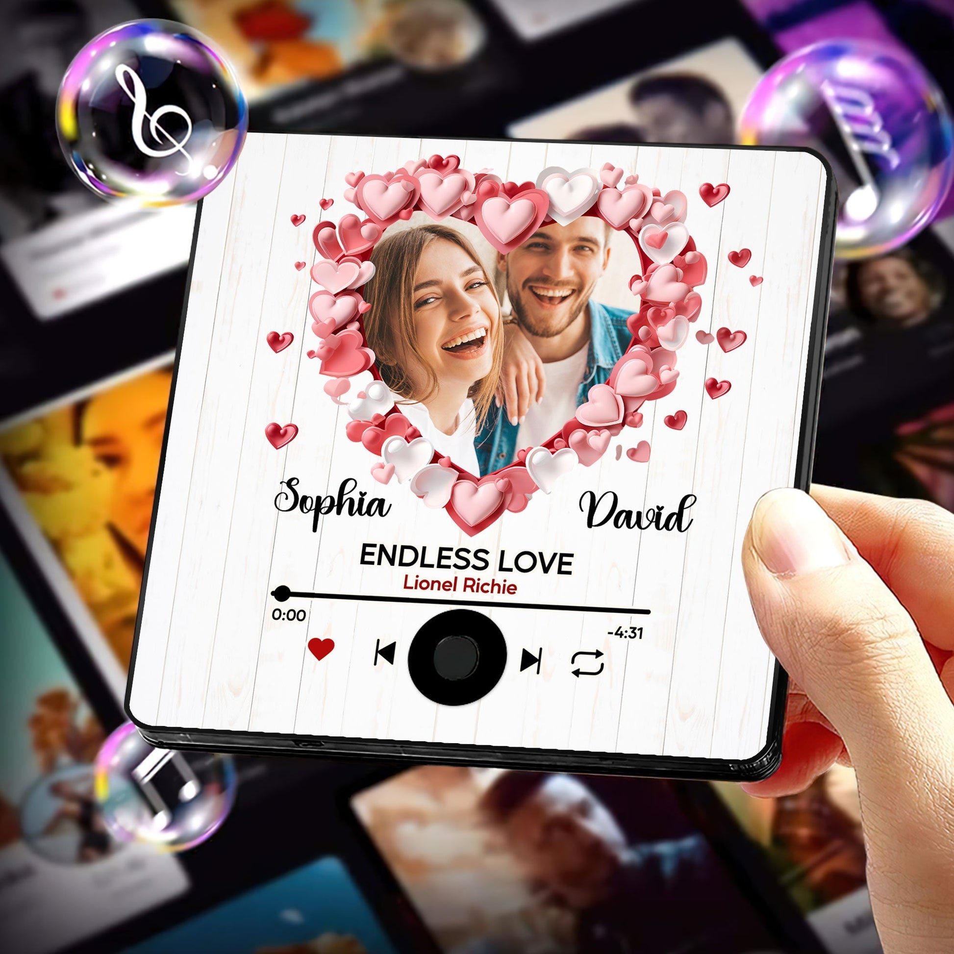 Personalized Couple Fridge Magnet - Endless Love Gift | Valentine's Day Gifts Fridge Magnet PopCulturePrints