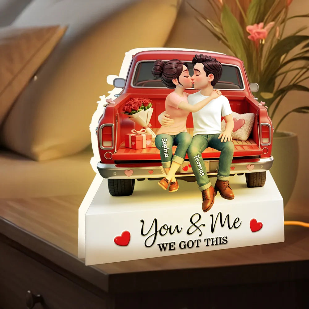 Personalized Romantic Couple Figurine for Lovers - Anniversary Gift Plaque MagicInPrints