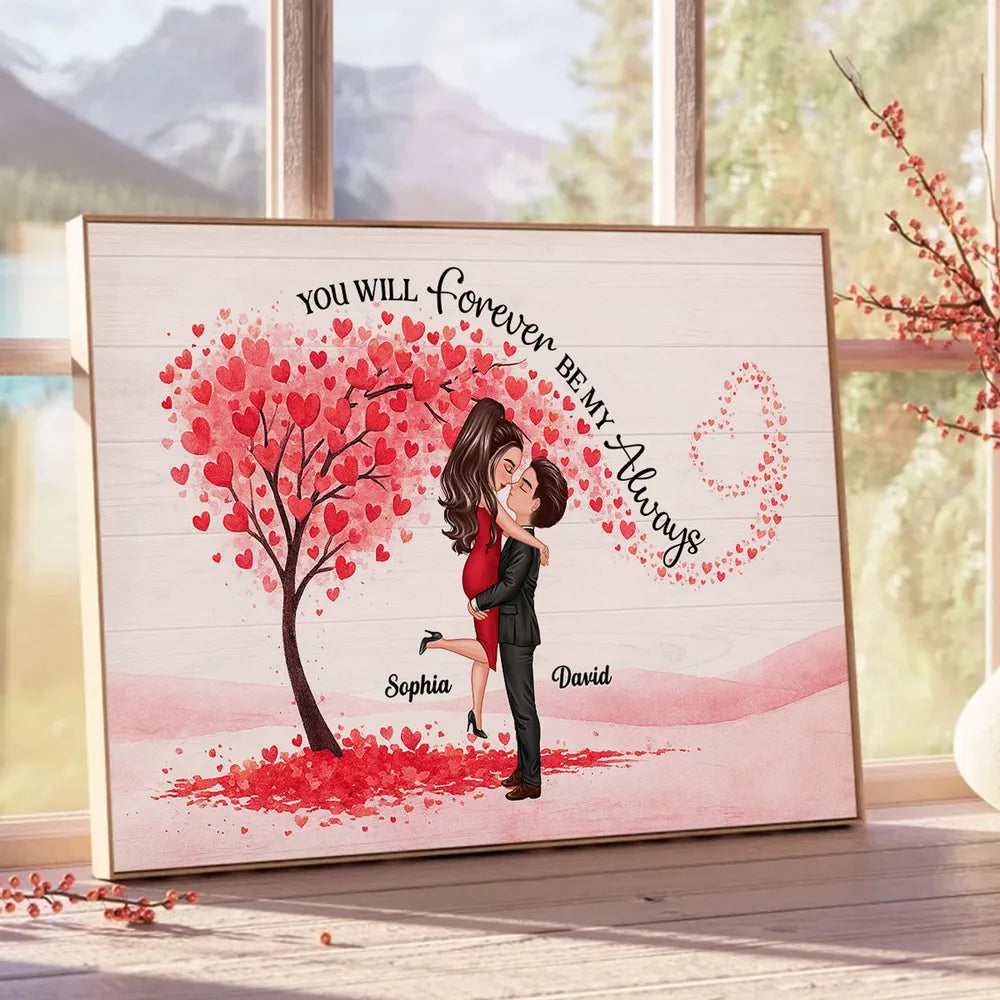 Personalized Romantic Couple Wall Art for Lovers - Anniversary Gift Poster or Canvas MagicInPrints