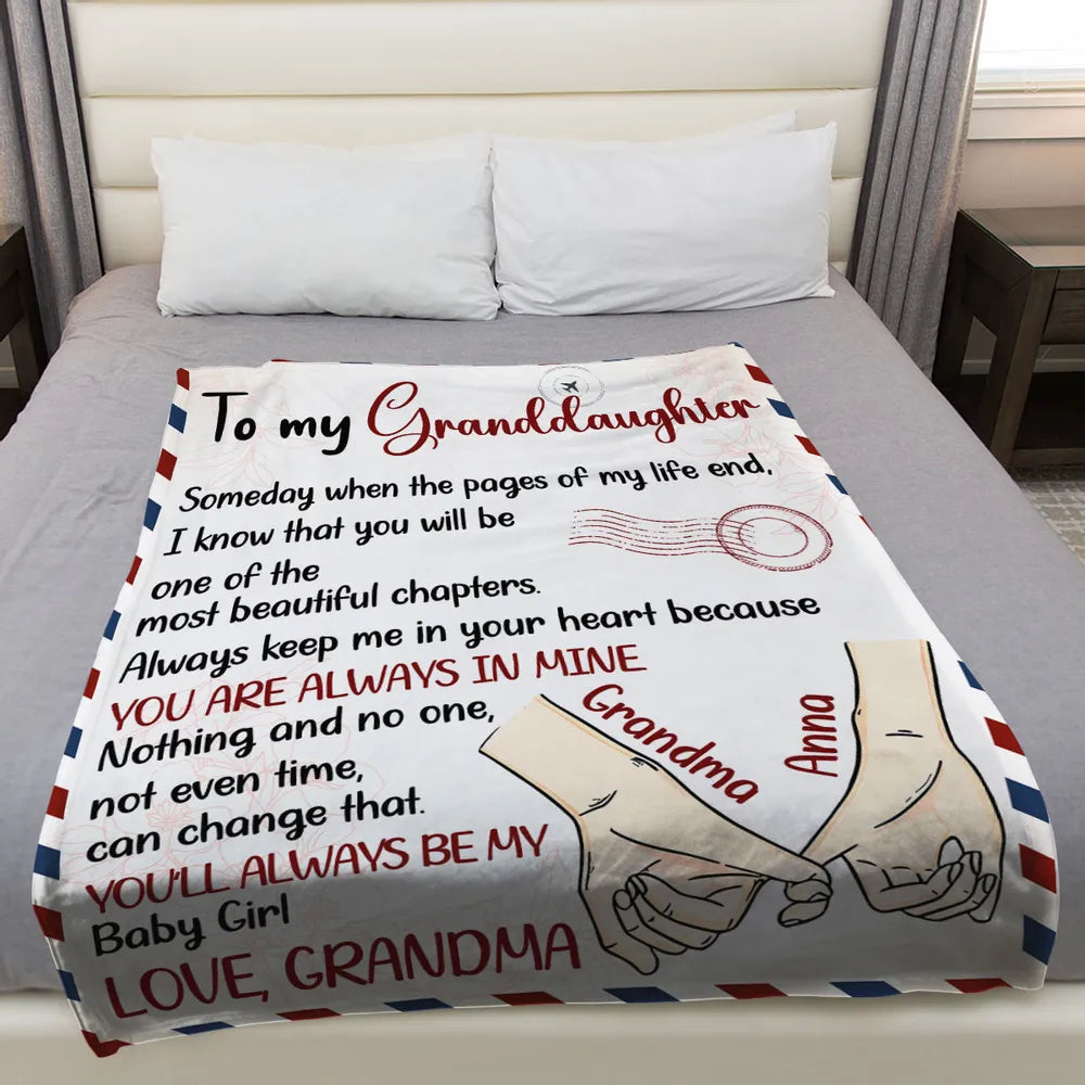 Custom Blanket for Daughter - Sentimental Gift from Mom - Personalized Keepsake Blanket MagicInPrints