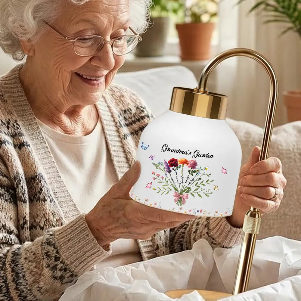 Personalized Grandma's Garden Lamp for Home Decor - Sentimental Gift Lamp MagicInPrints