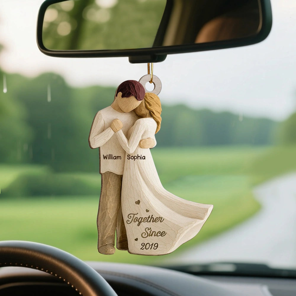 Personalized Couple Ornament for Christmas - Romantic Keepsake Gift Ornament MagicInPrints