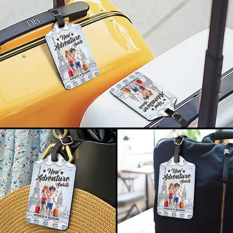 Personalized Luggage Tag for Couples - Travel Adventure Gift Travel Gear MagicInPrints