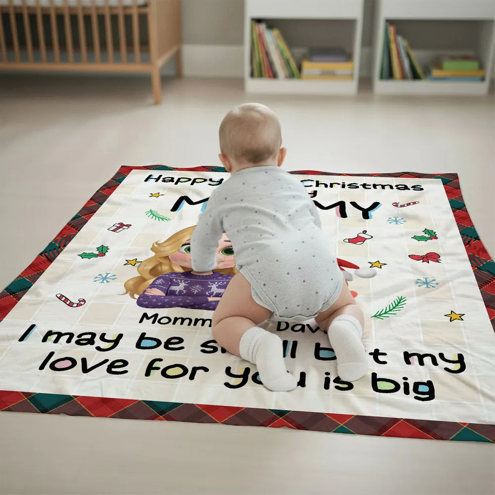 Personalized Christmas Blanket for Mom - First Christmas Sentimental Gift Blanket MagicInPrints