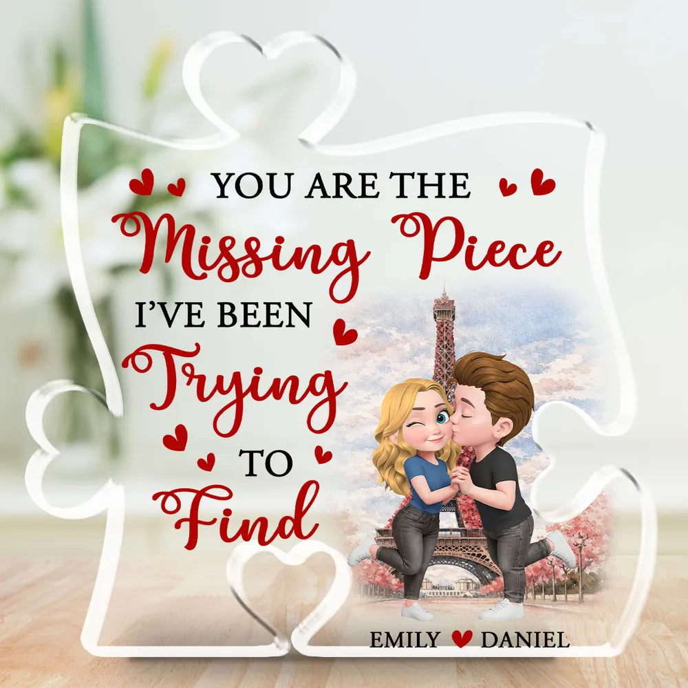 Personalized Acrylic Puzzle Keepsake for Couples - Romantic Gift Plaque MagicInPrints