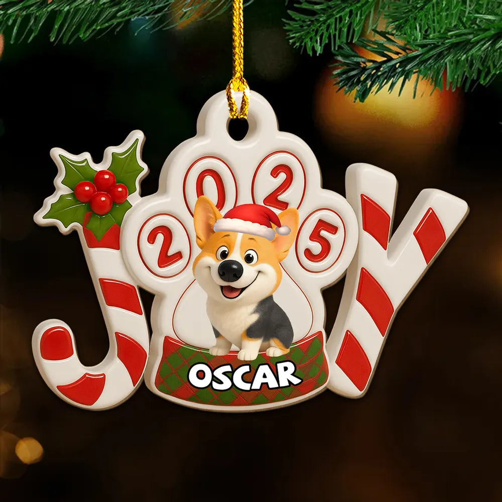 Personalized Dog Ornament for Pet Lovers - Christmas 2025 Decoration Ornament MagicInPrints