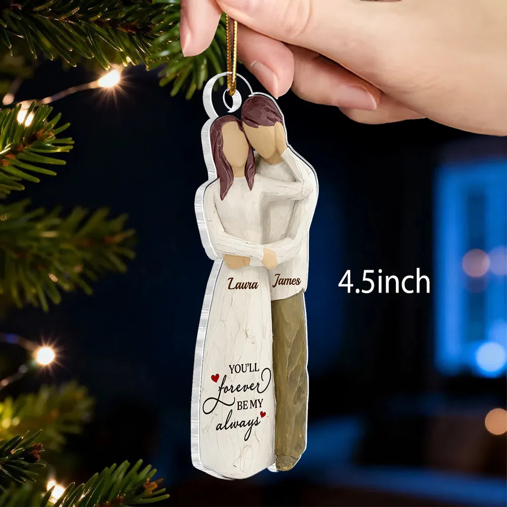 Personalized Couple Ornament for Loved Ones - Sentimental Holiday Keepsake Ornament MagicInPrints
