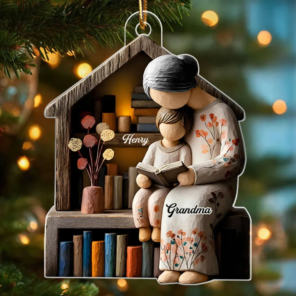 Personalized Grandma and Grandchild Ornament - Sentimental Holiday Gift Ornament MagicInPrints