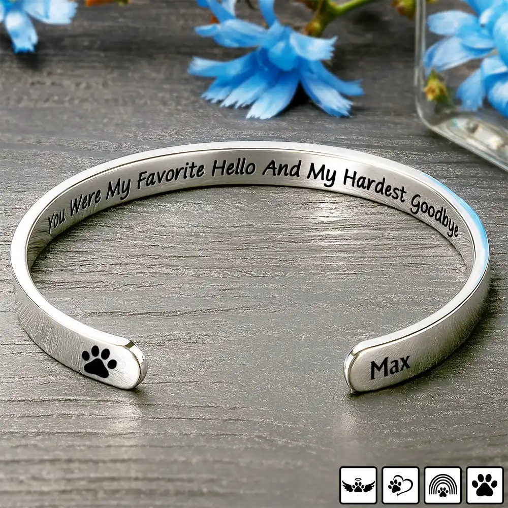 Personalized Pet Memorial Bracelet for Dog Lovers - Sentimental Keepsake Jewelry MagicInPrints