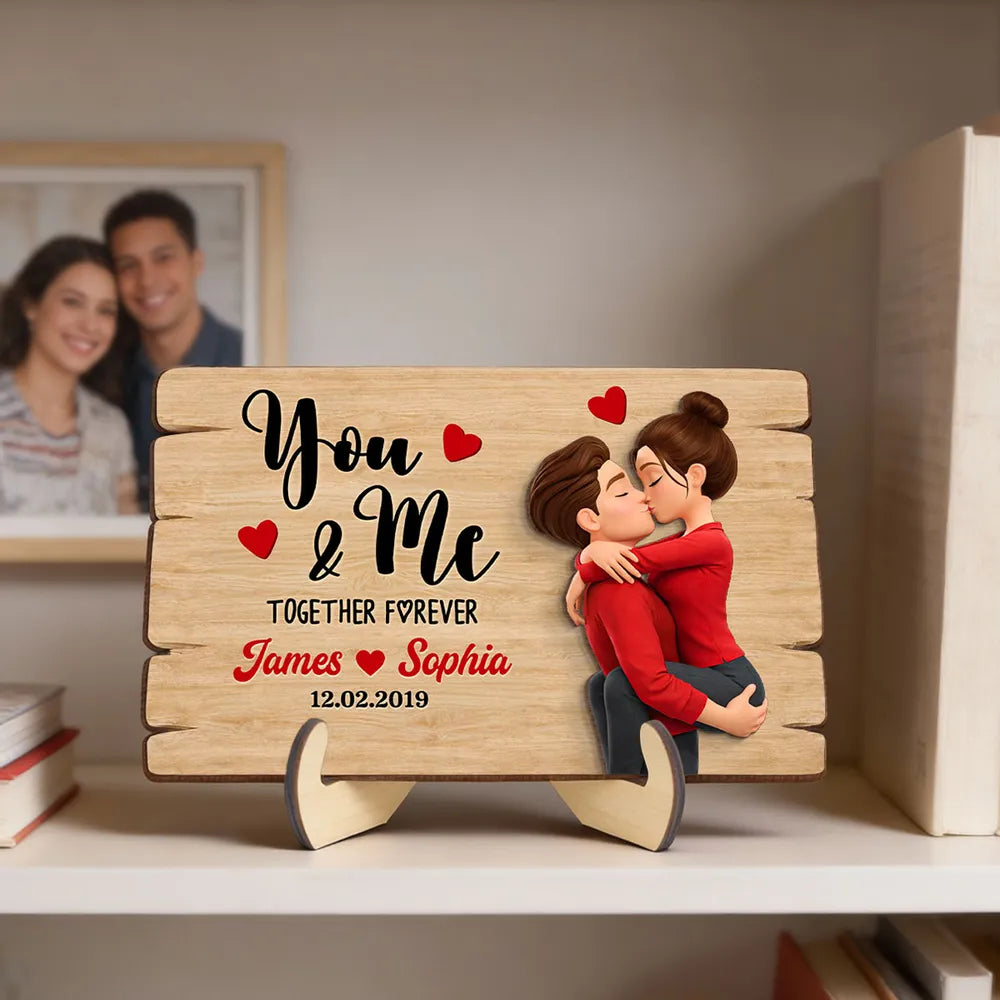 Personalized Wooden Plaque for Couples - Romantic Gift for Anniversaries Plaque MagicInPrints