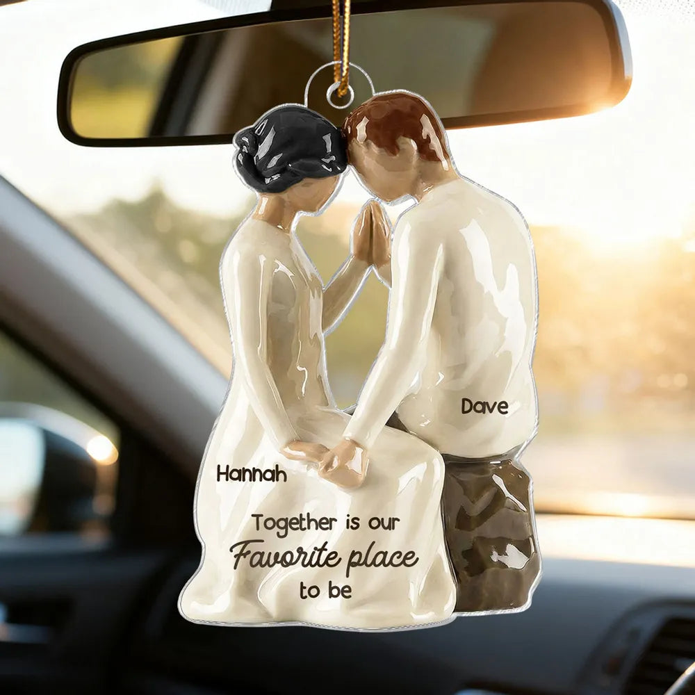 Personalized Couple Christmas Ornament for Newlyweds - First Christmas as Mr & Mrs Ornament MagicInPrints